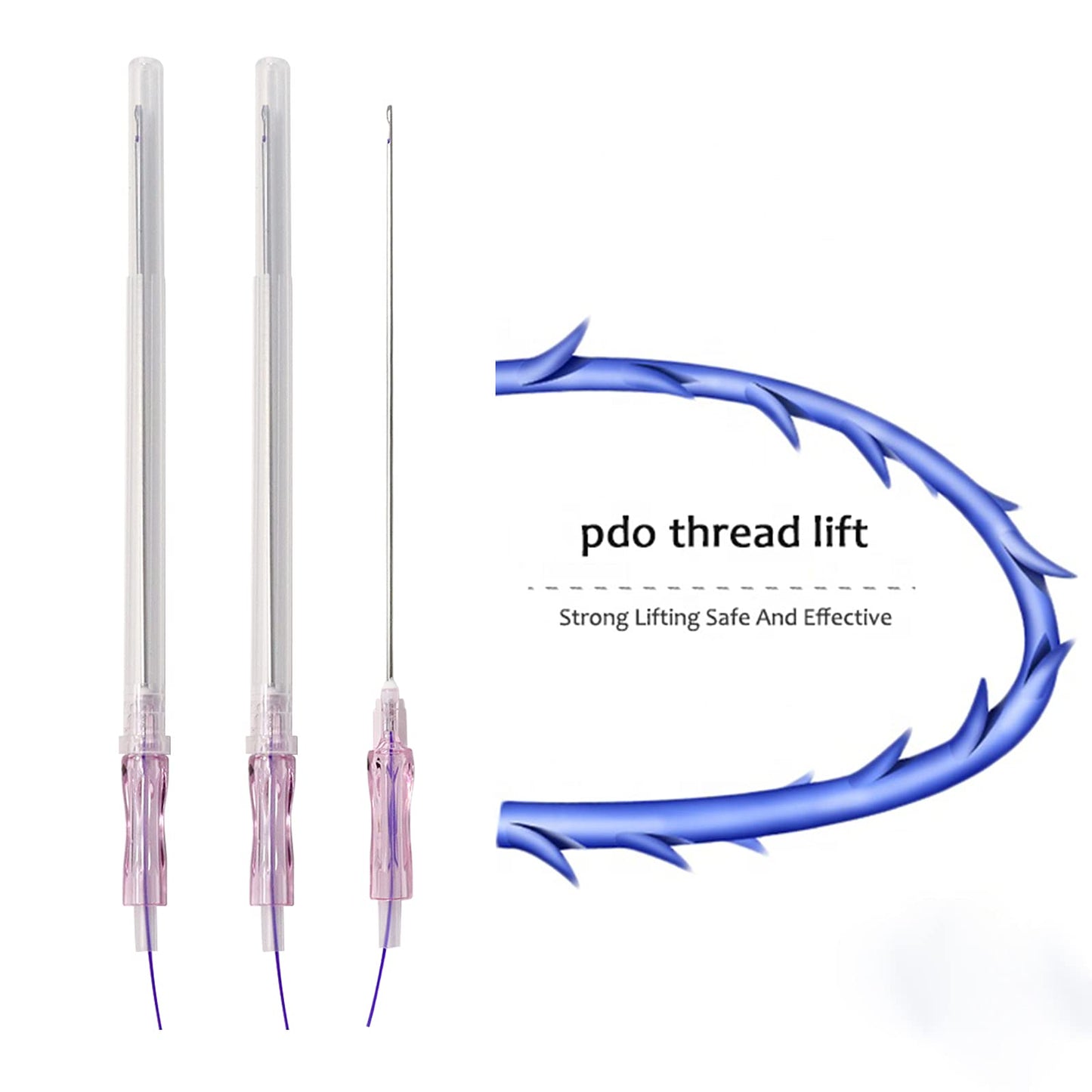 PDO Thread Cog 3D Big V Lifting Thread 18G-100mm 20pcs